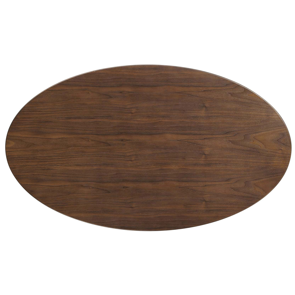 Lipton Oval Wood Coffee Table Walnut/White