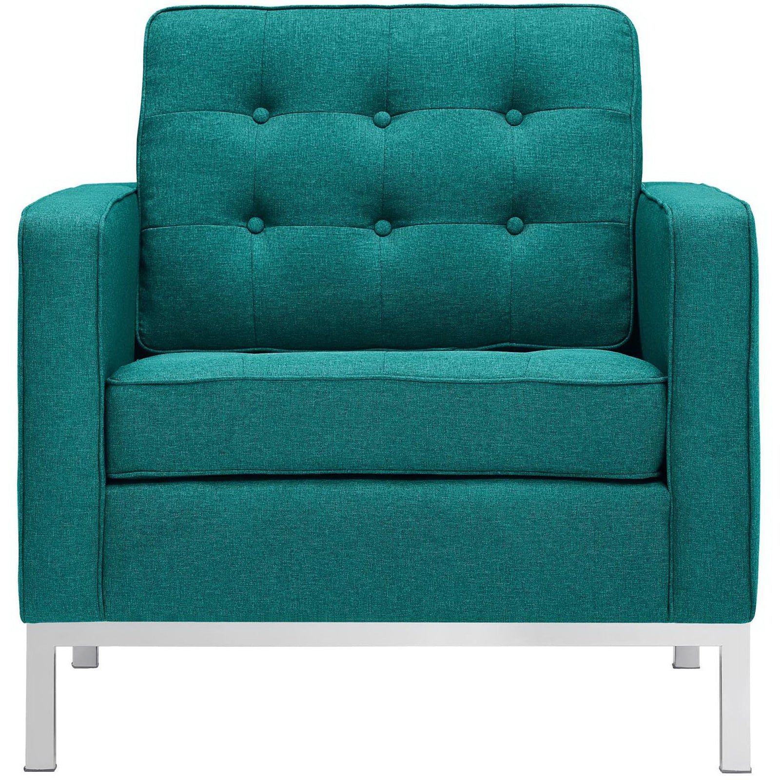 Lofton Fabric Armchair Teal