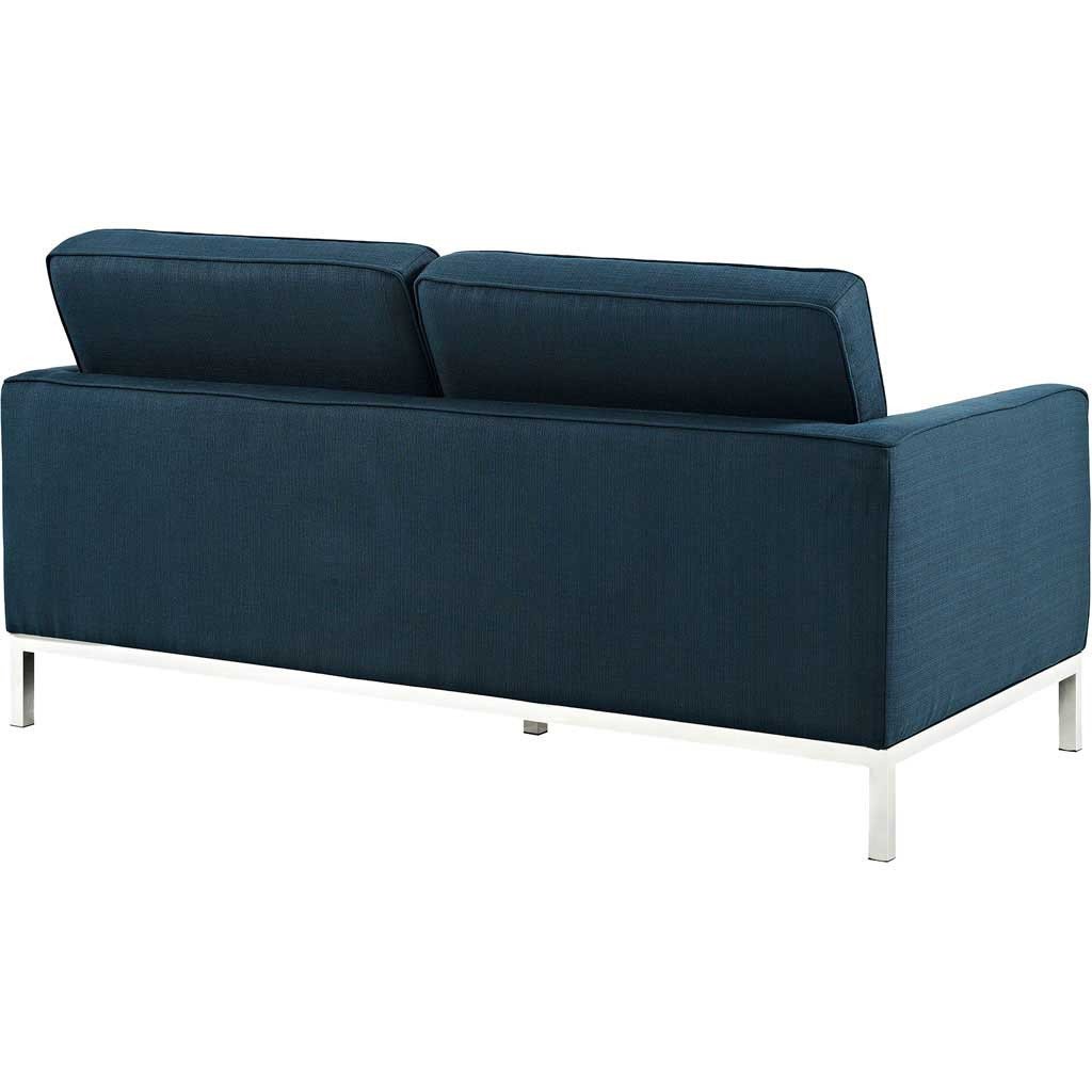 Lyte Fabric Loveseat Azure