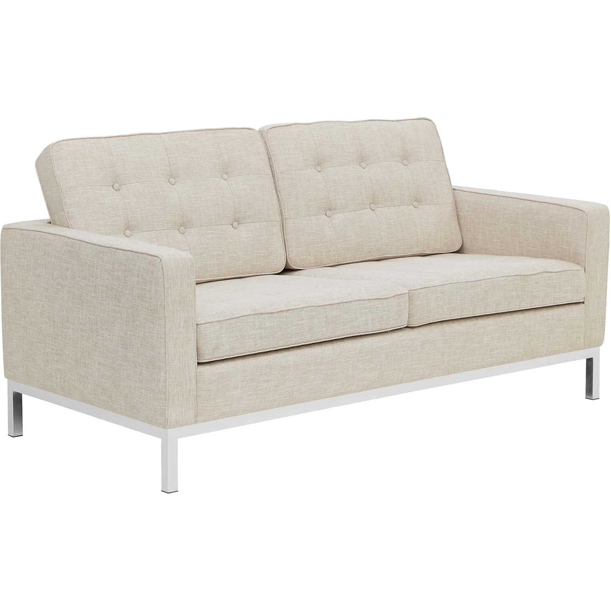 Lyte Fabric Loveseat Beige