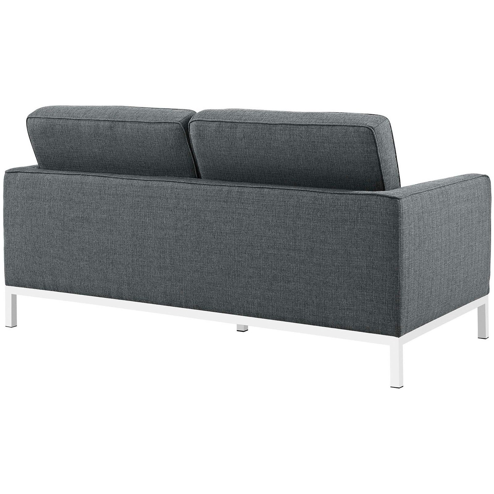 Lofton Fabric Loveseat Gray