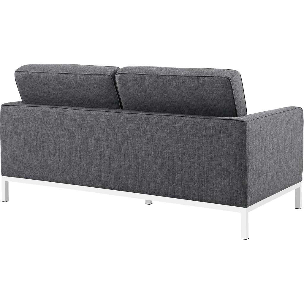 Lyte Fabric Loveseat Gray