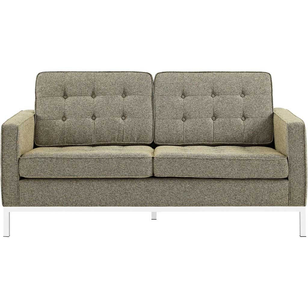 Lofton Fabric Loveseat Oatmeal