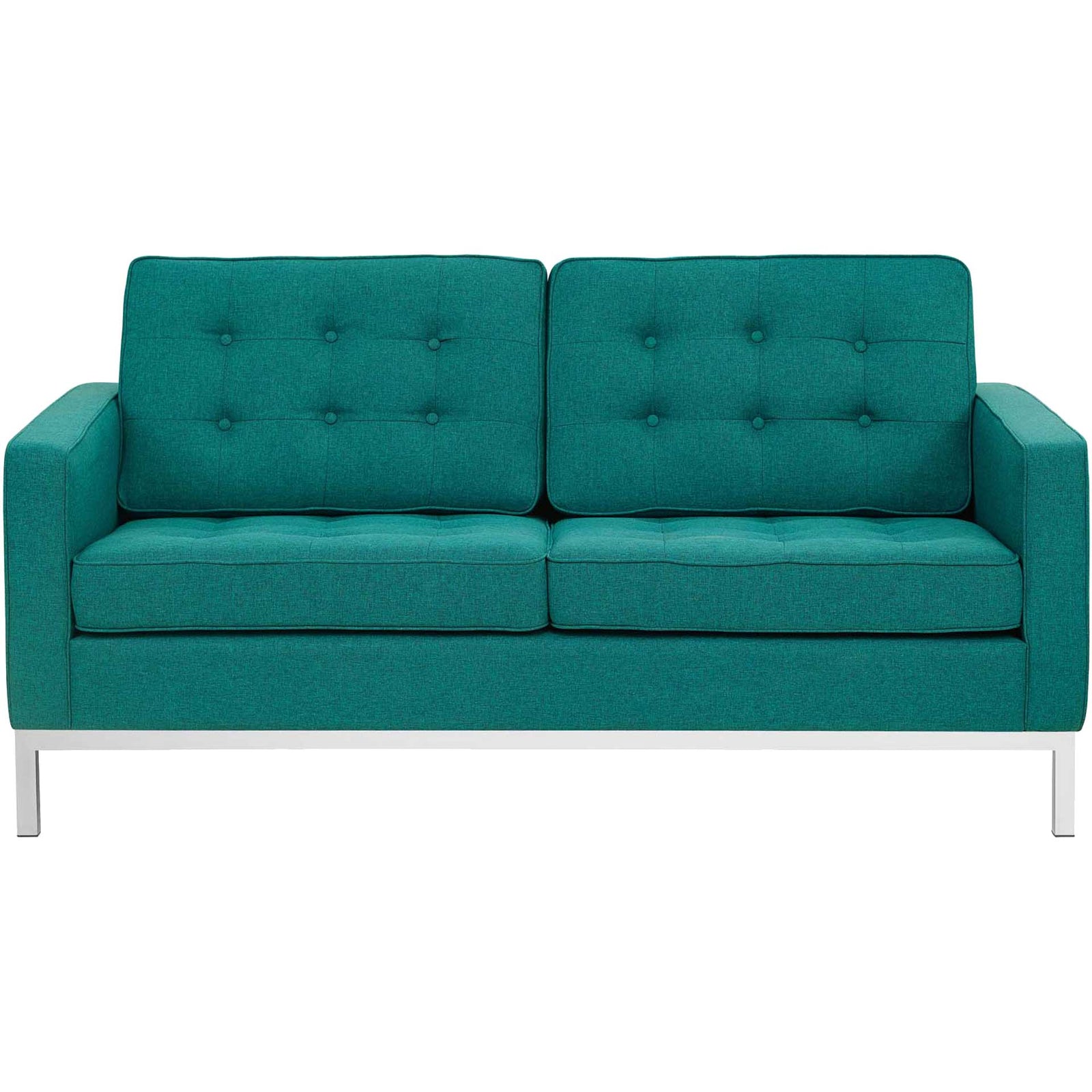 Lyte Fabric Loveseat Teal