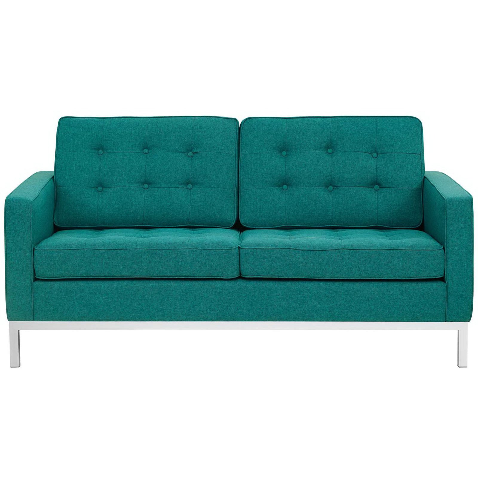 Lofton Fabric Loveseat Teal
