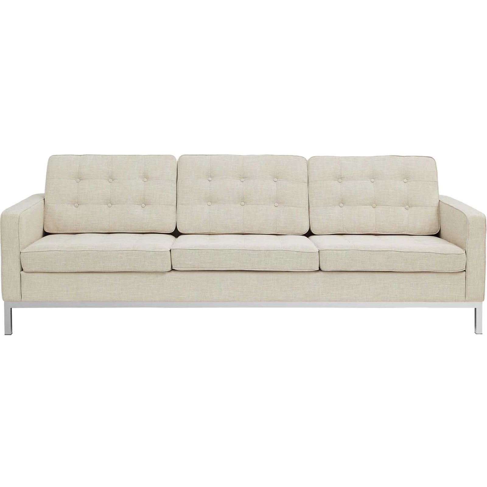 Lofton Fabric Sofa Beige