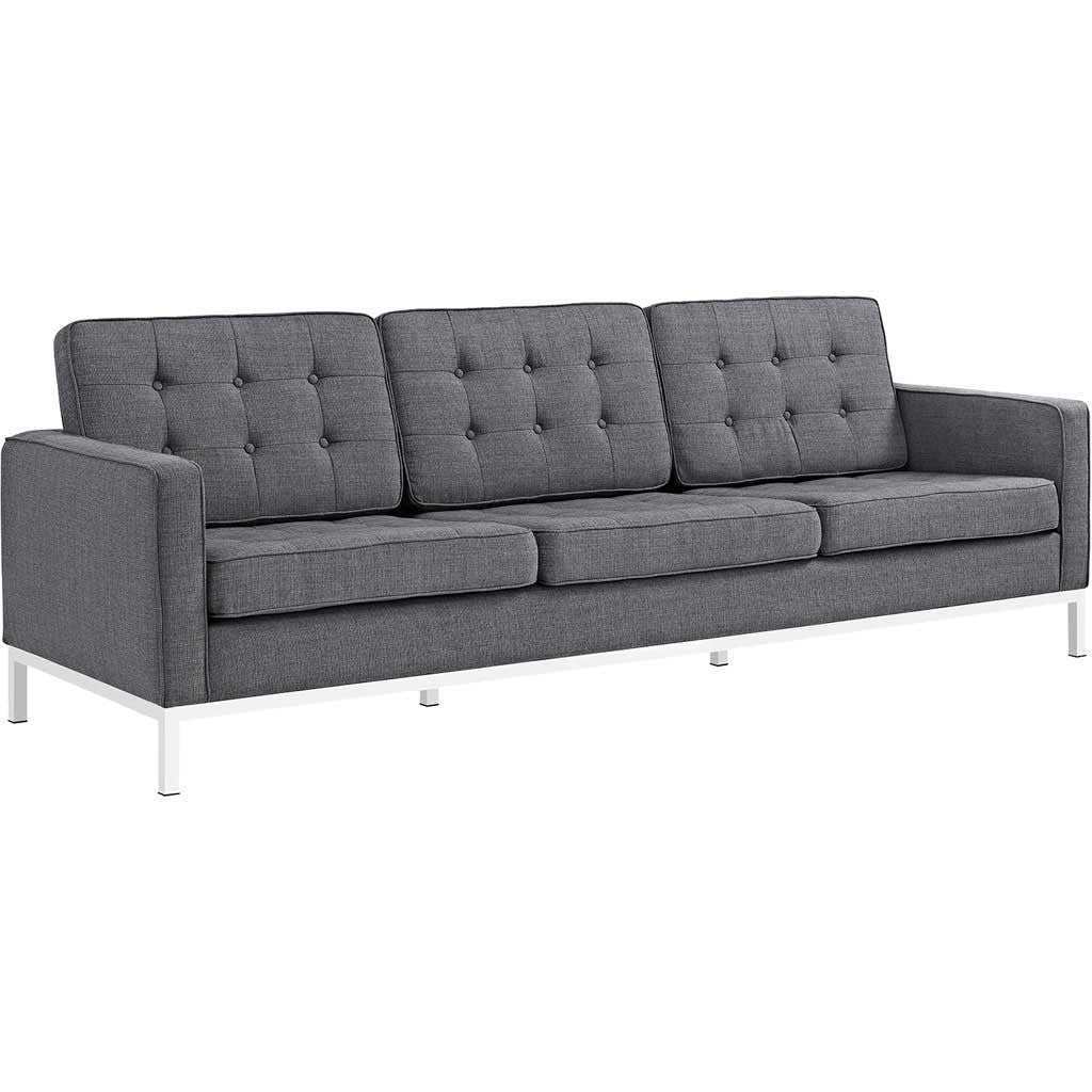 Lyte Fabric Sofa Gray