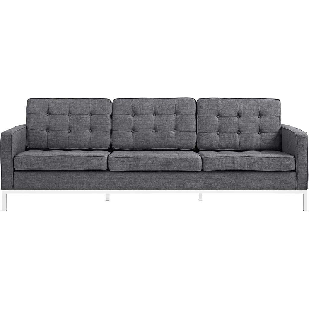 Lyte Fabric Sofa Gray