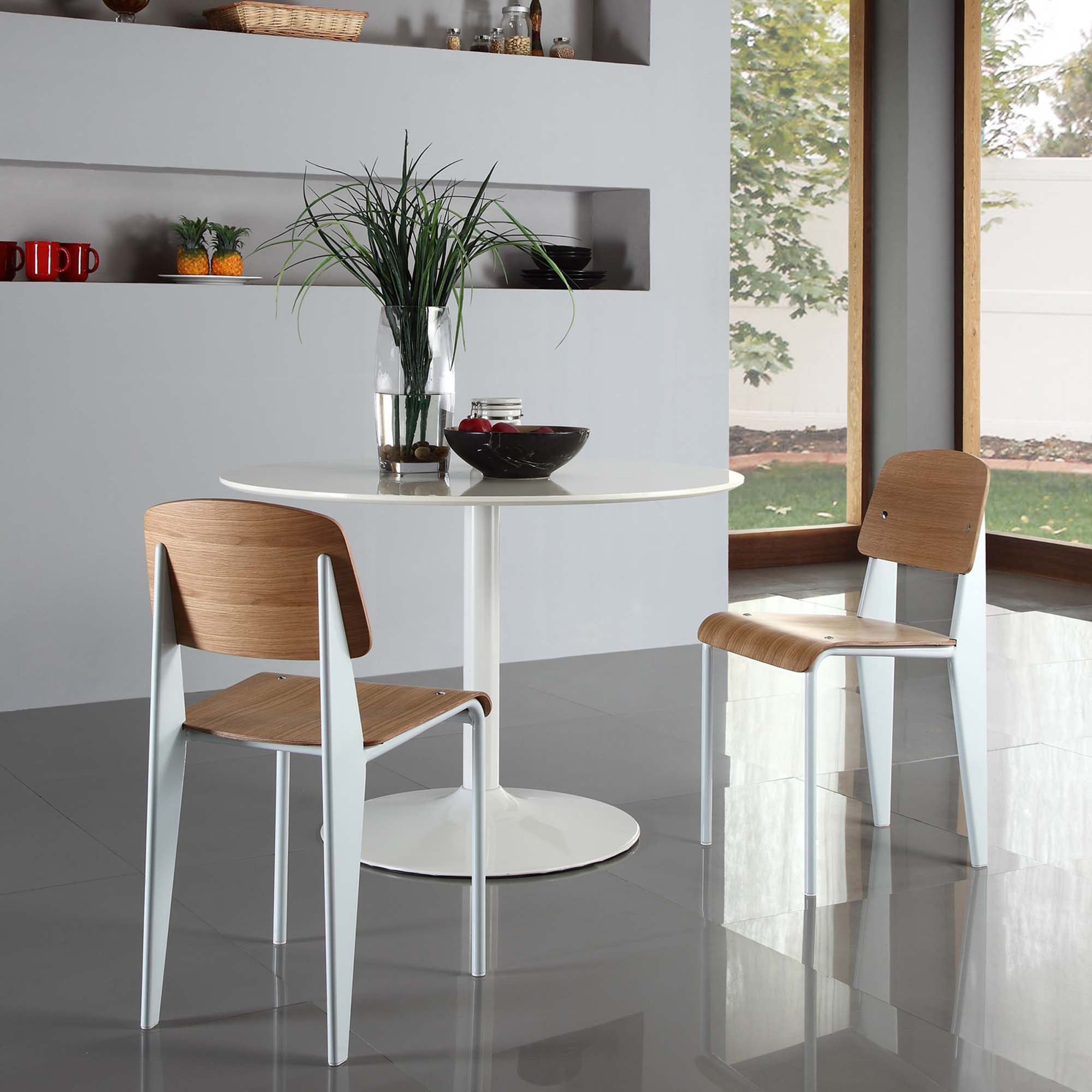 Calypso Dining Side Chair Natural/White