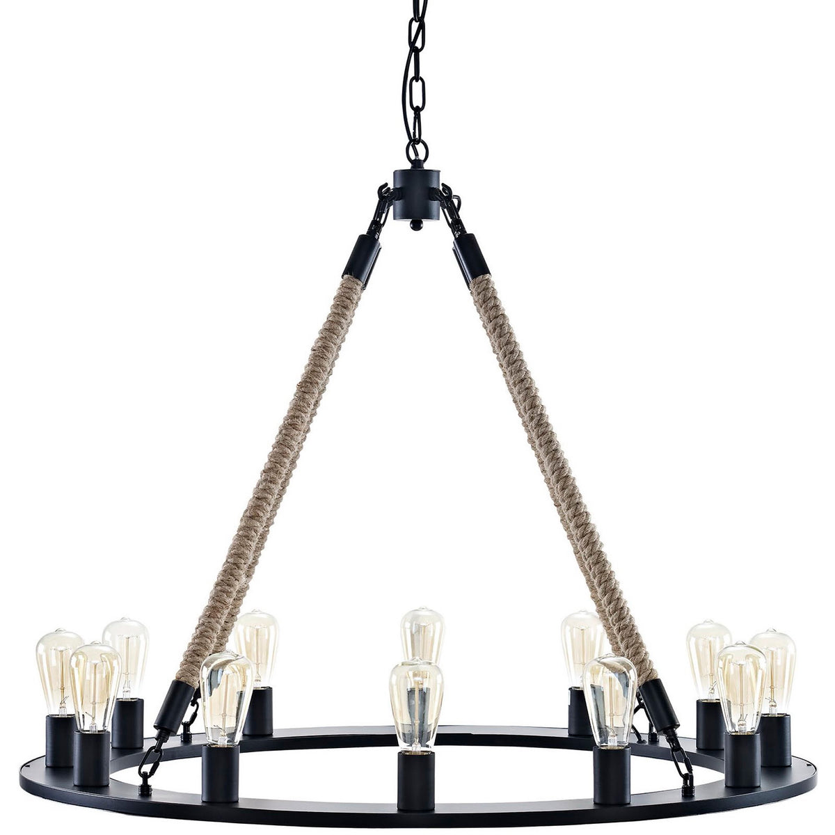 Enthrall Chandelier Brown