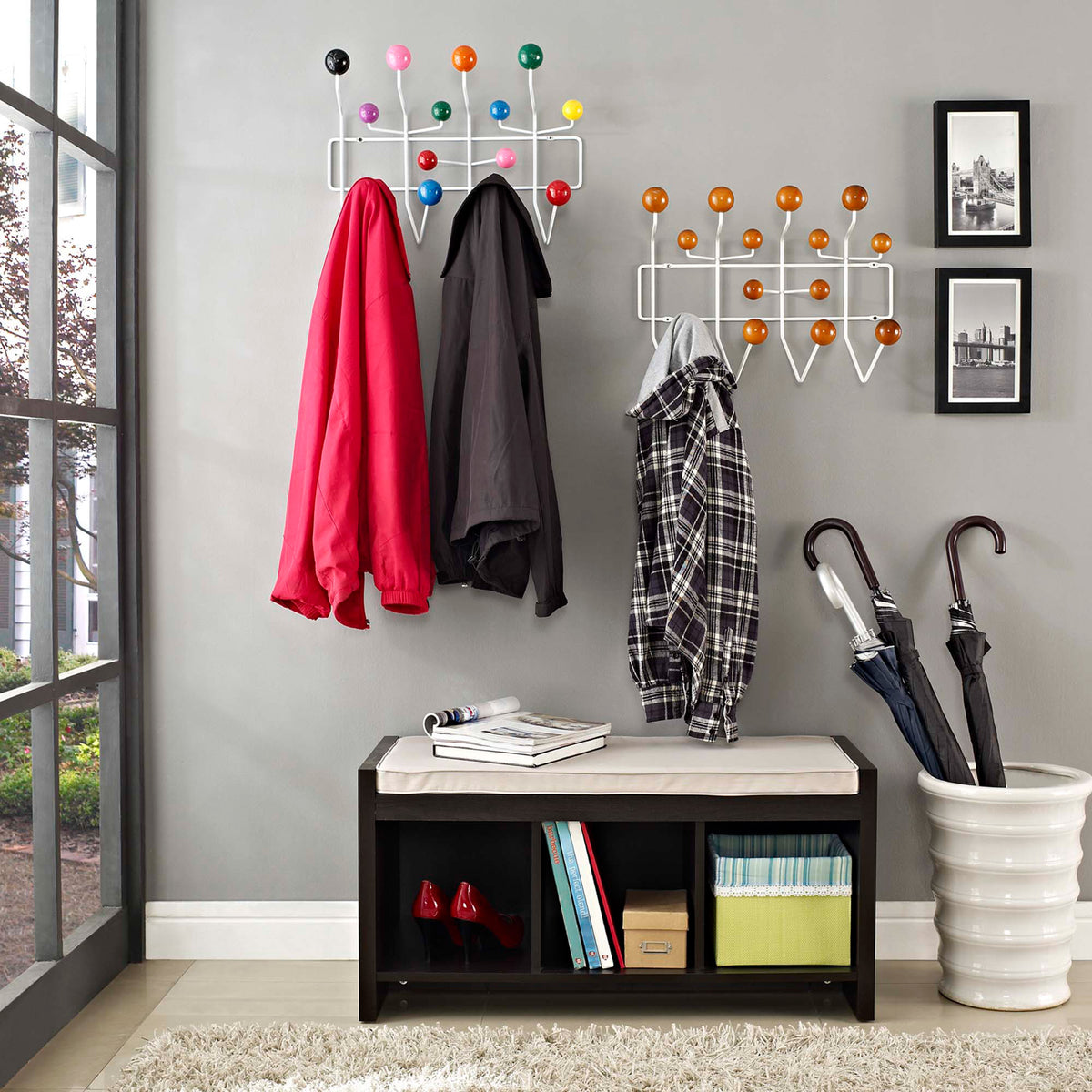 Gumball Coat Rack Multicolored