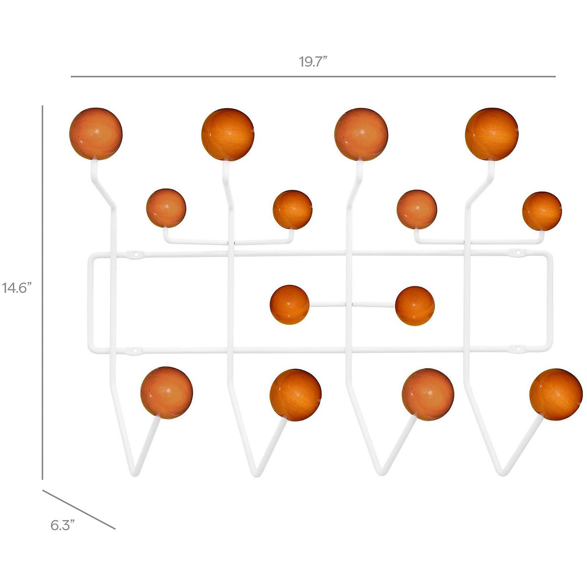Gumball Coat Rack Caramel