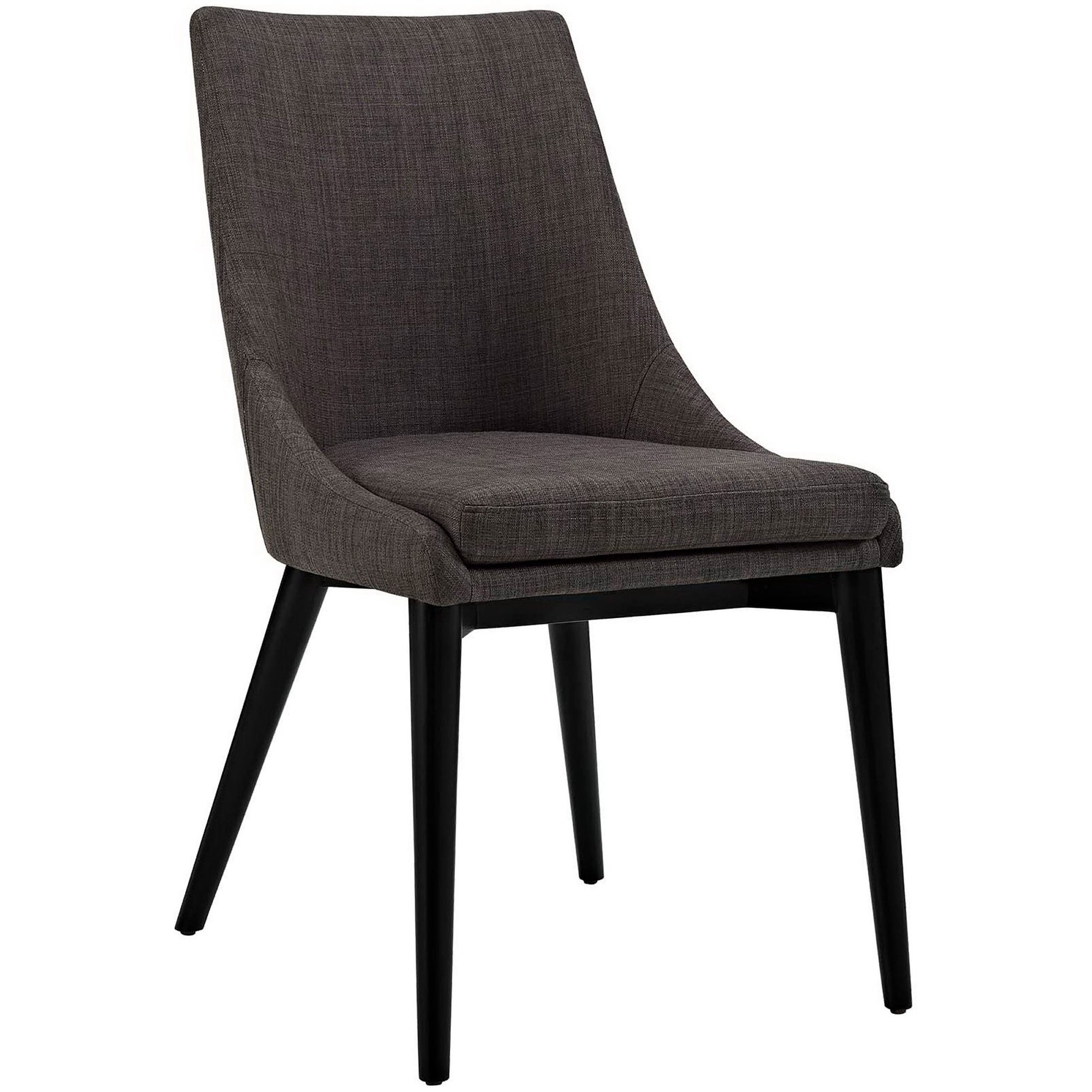 Victoria Fabric Dining Chair Brown