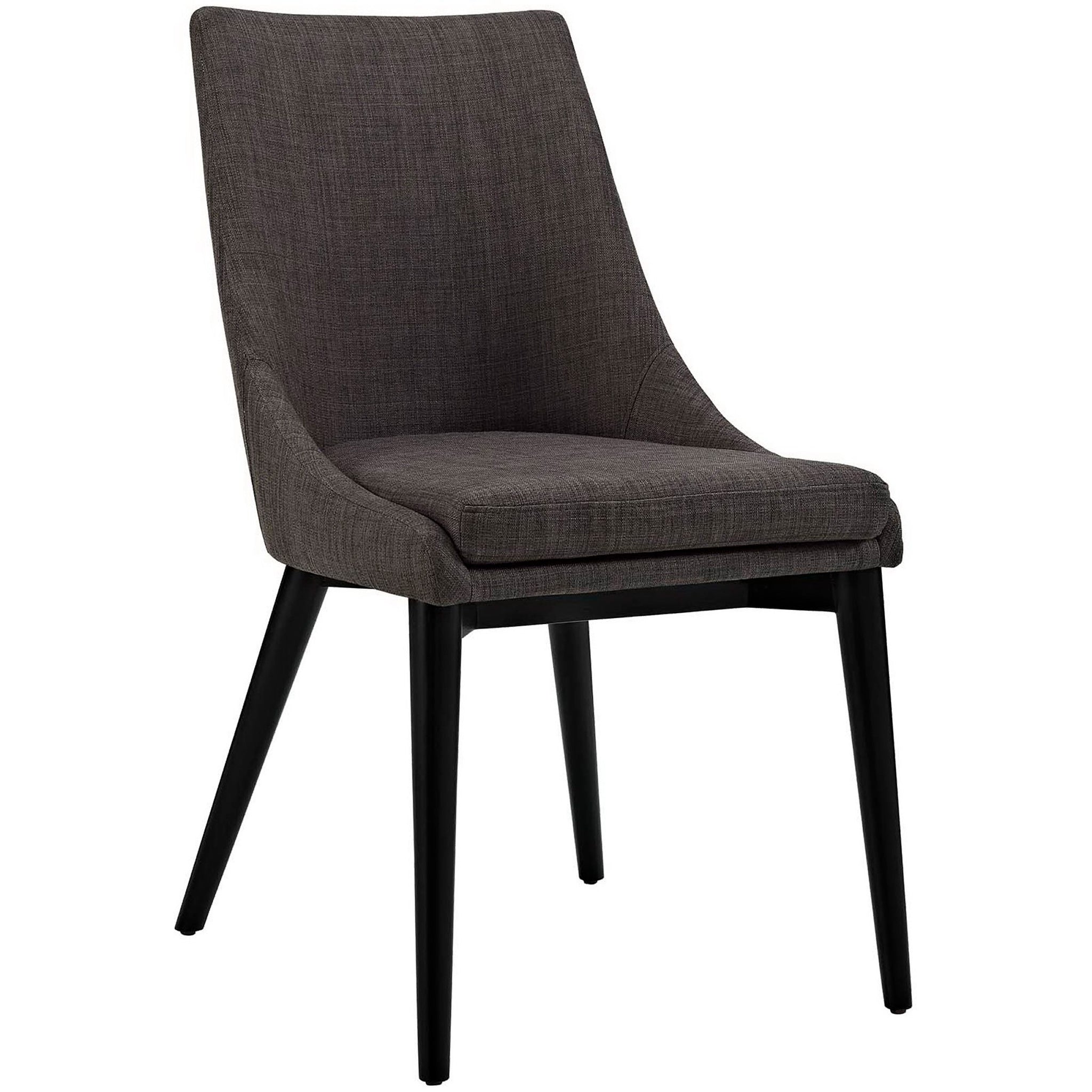 Victoria Fabric Dining Chair Brown