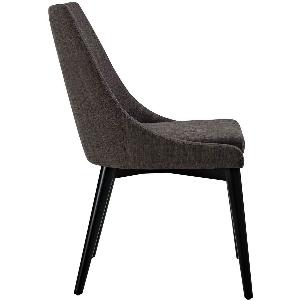 Victoria Fabric Dining Chair Brown