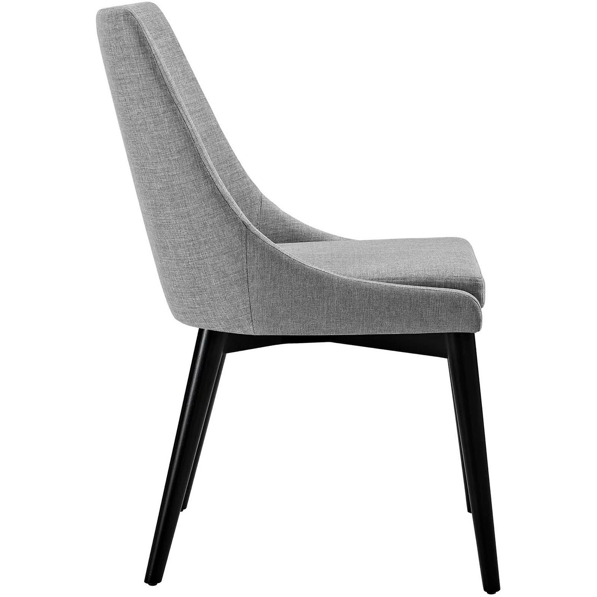 Victoria Fabric Dining Chair Light Gray