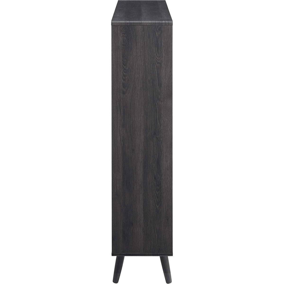 Slim profile with softly rounded edges and smooth wood grain laminate || EEI-2529-CHA || side_studio