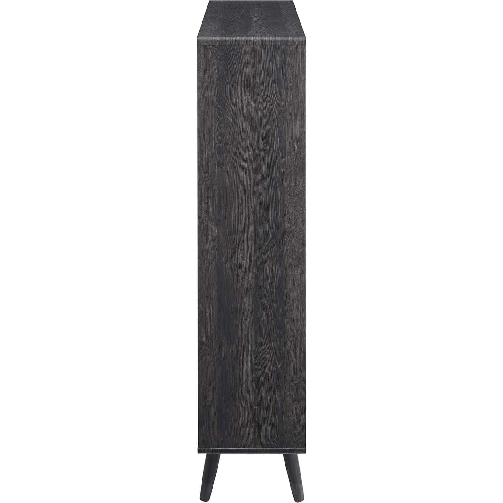 Slim profile with softly rounded edges and smooth wood grain laminate || EEI-2529-CHA || side_studio