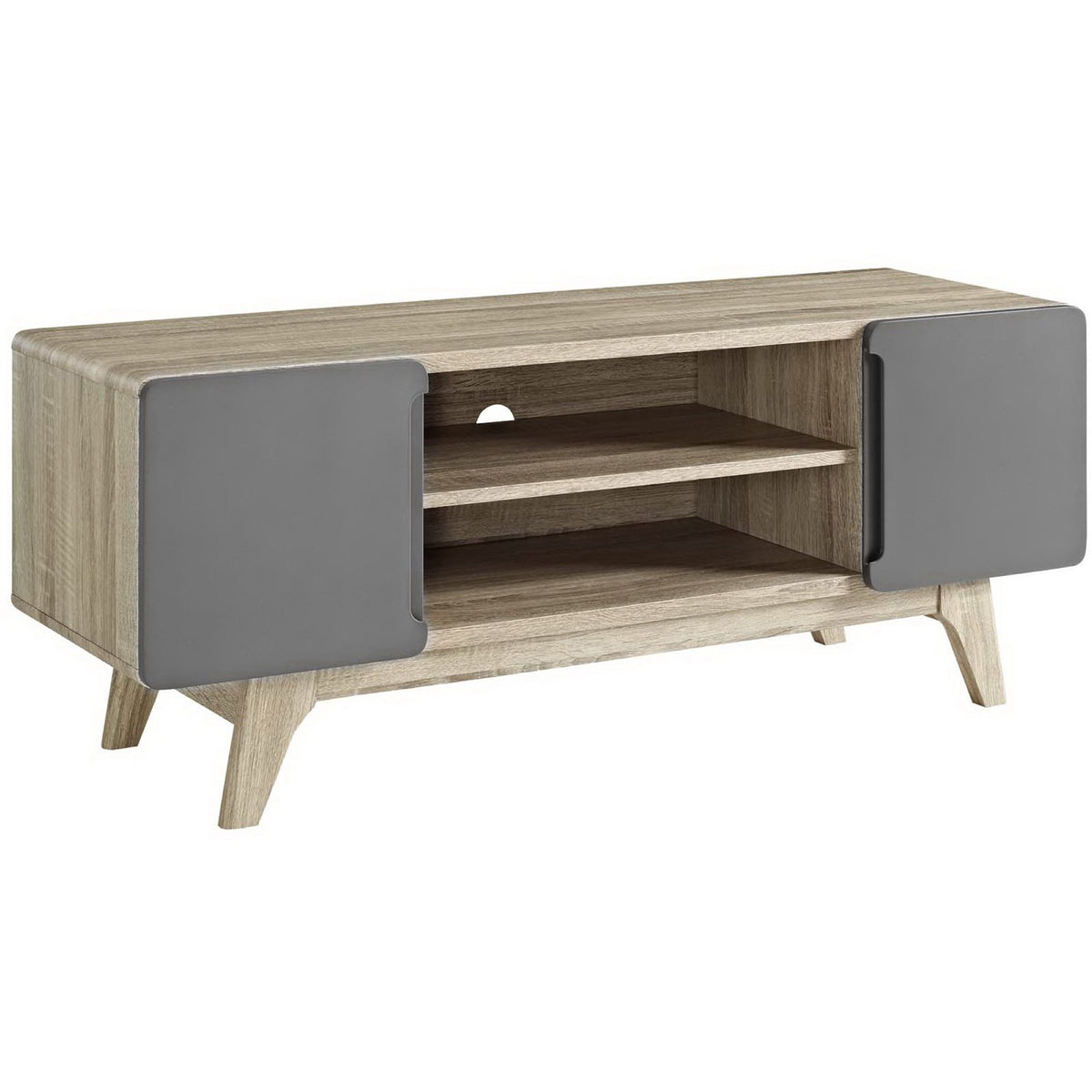 Treck TV Stand Natural Gray