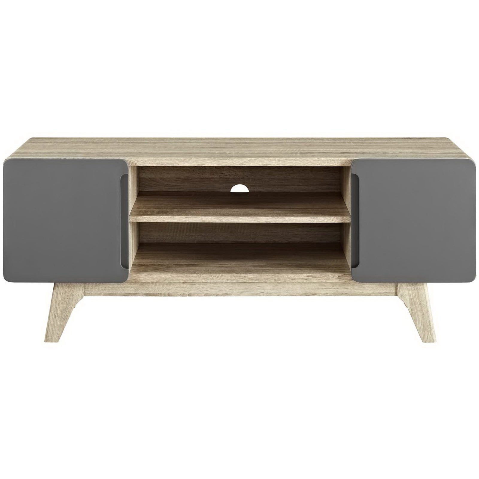 Titus TV Stand Natural Gray