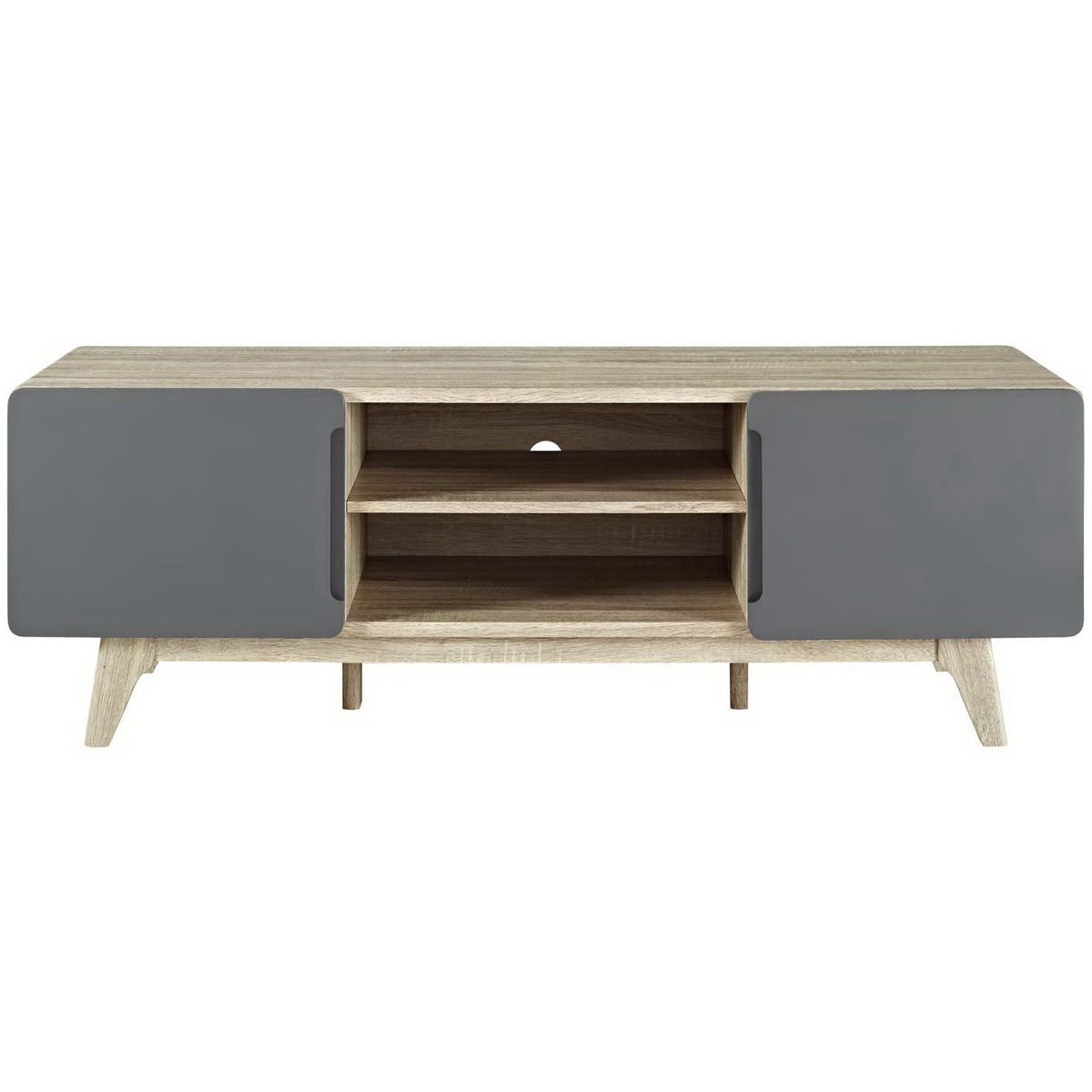 Treck TV Stand Natural Gray