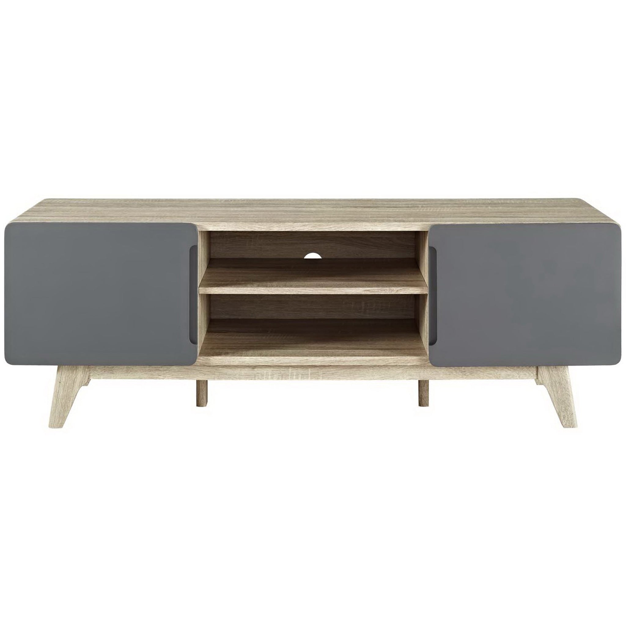 Treck TV Stand Natural Gray