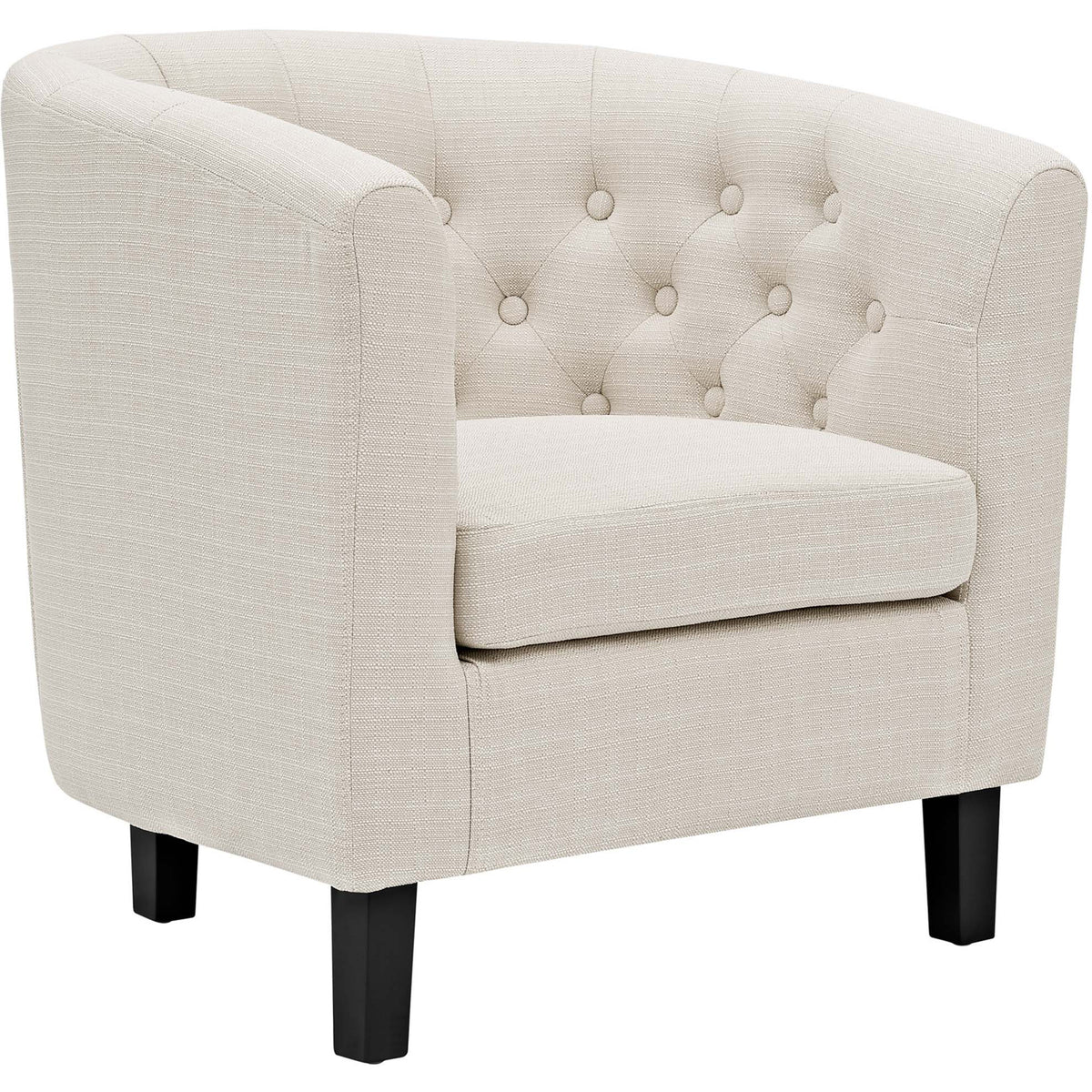 Prosser Upholstered Fabric Armchair Beige
