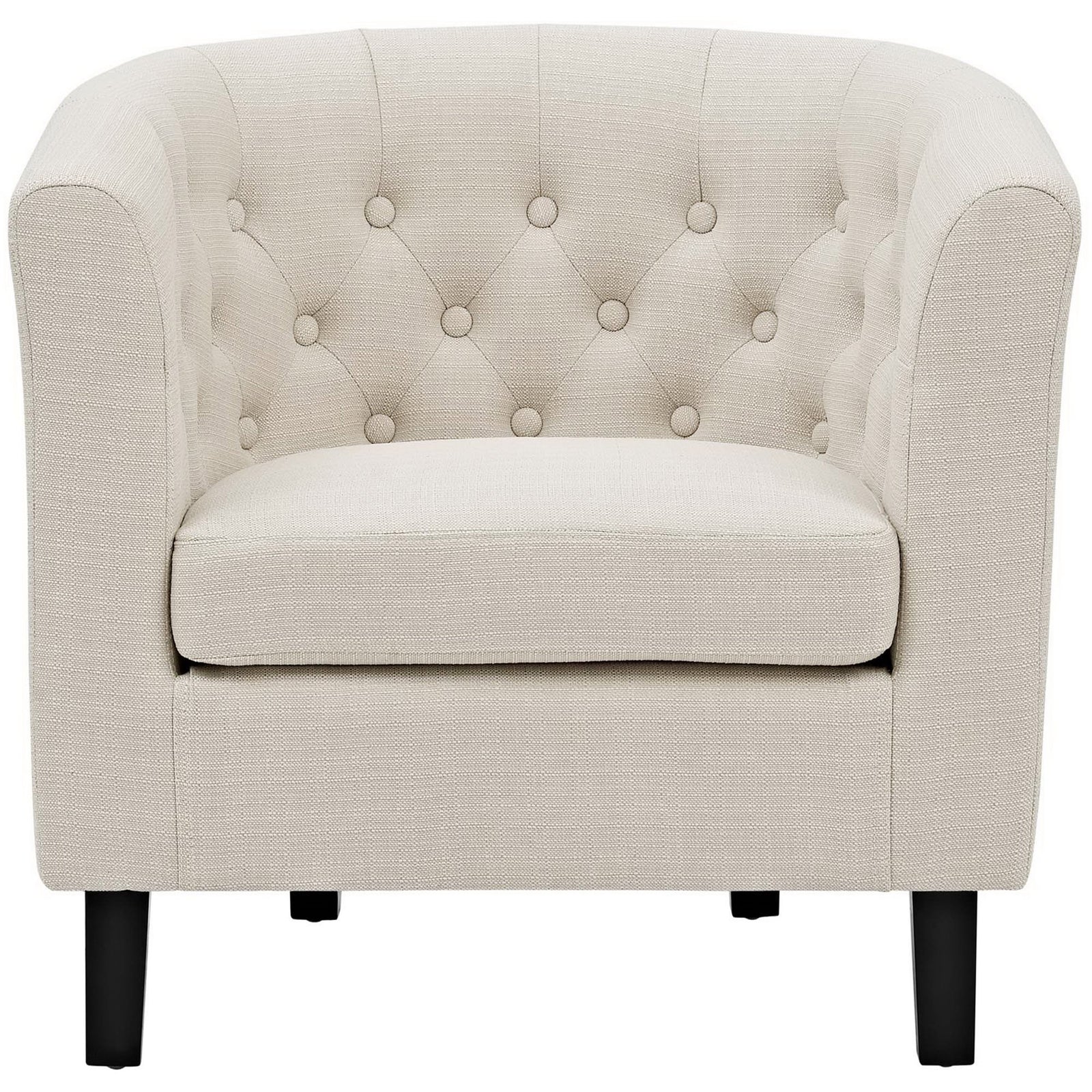 Prosser Upholstered Fabric Armchair Beige