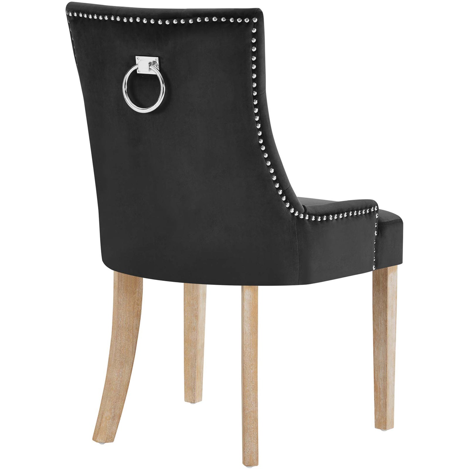 Posh Velvet Dining Chair Black