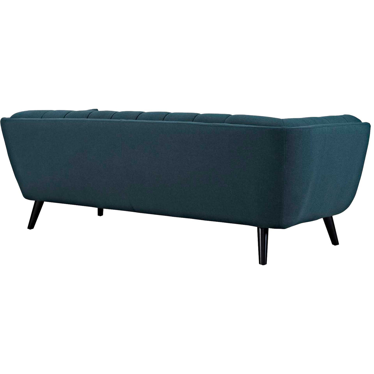 Banister Upholstered Fabric Sofa Blue