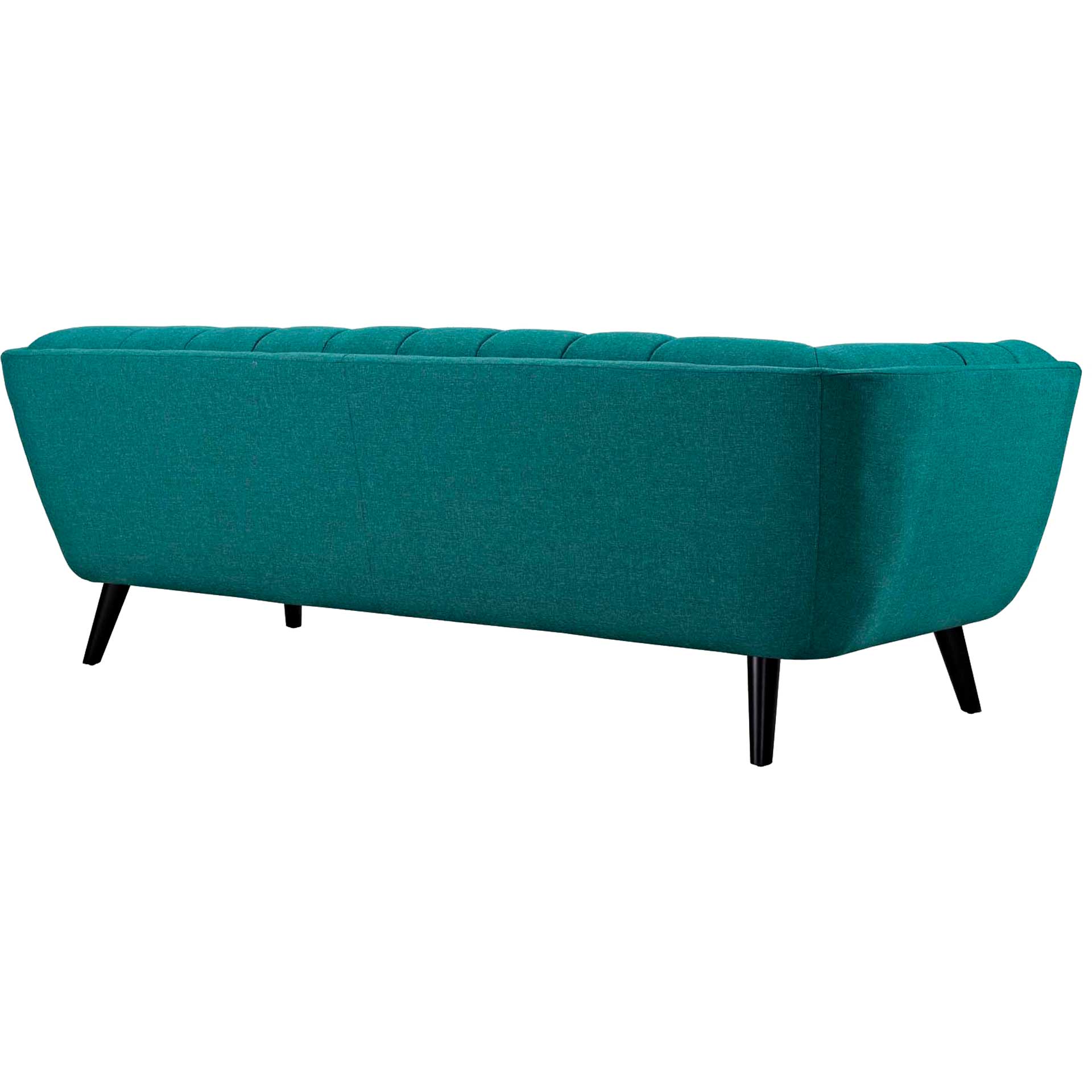 Banister Upholstered Fabric Sofa Teal