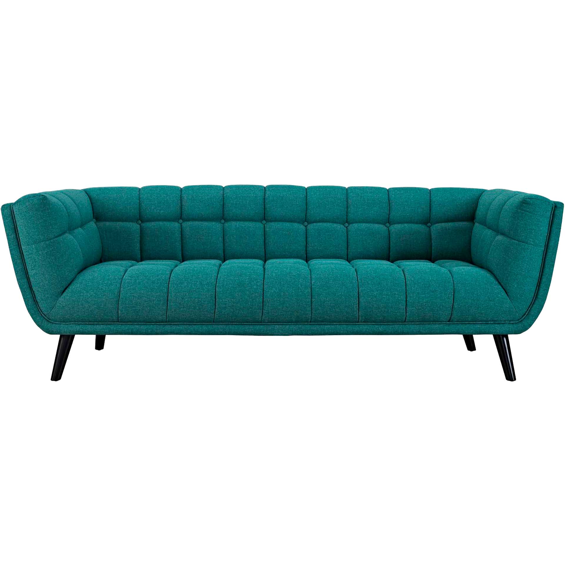 Banister Upholstered Fabric Sofa Teal