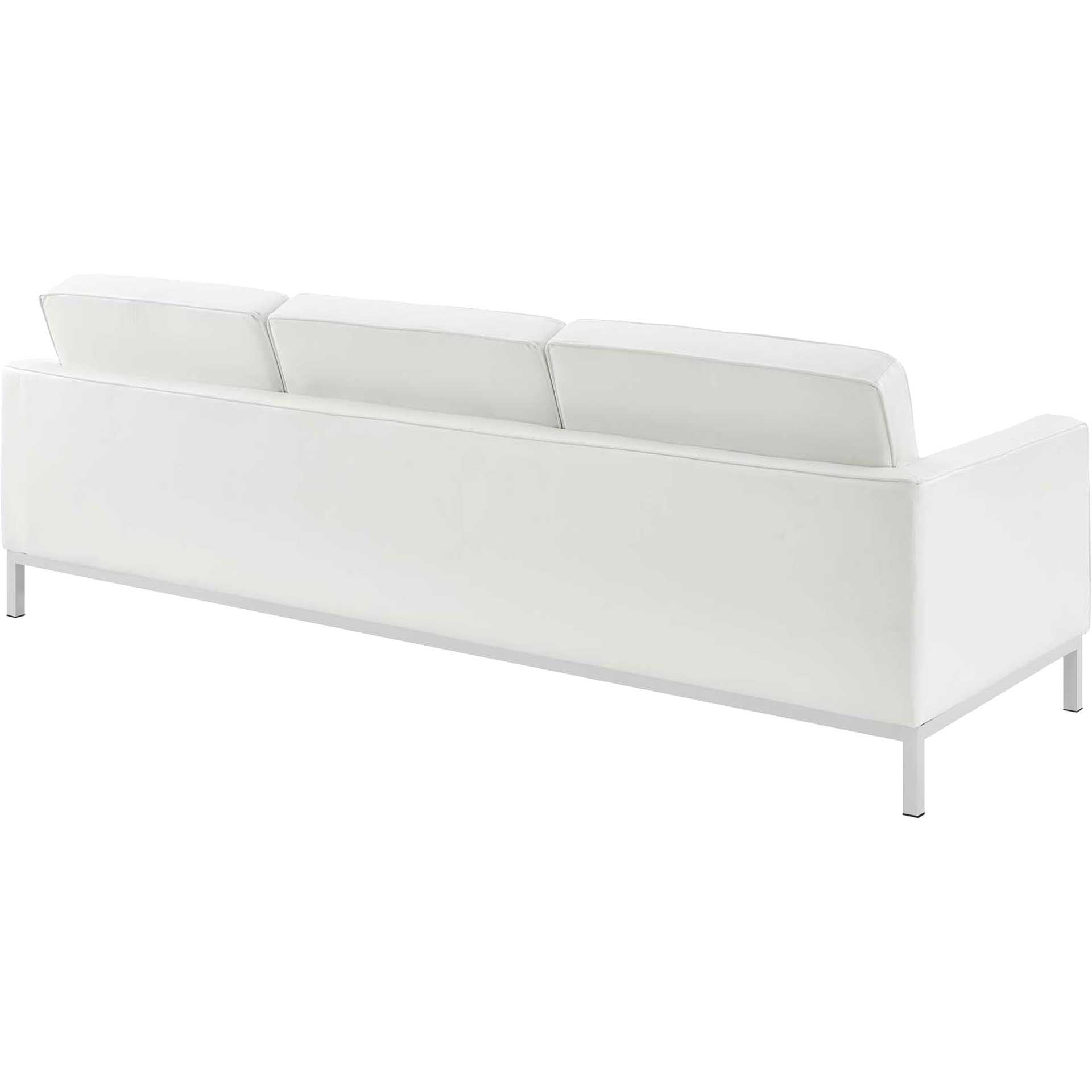 Lyte Leather Sofa Cream White