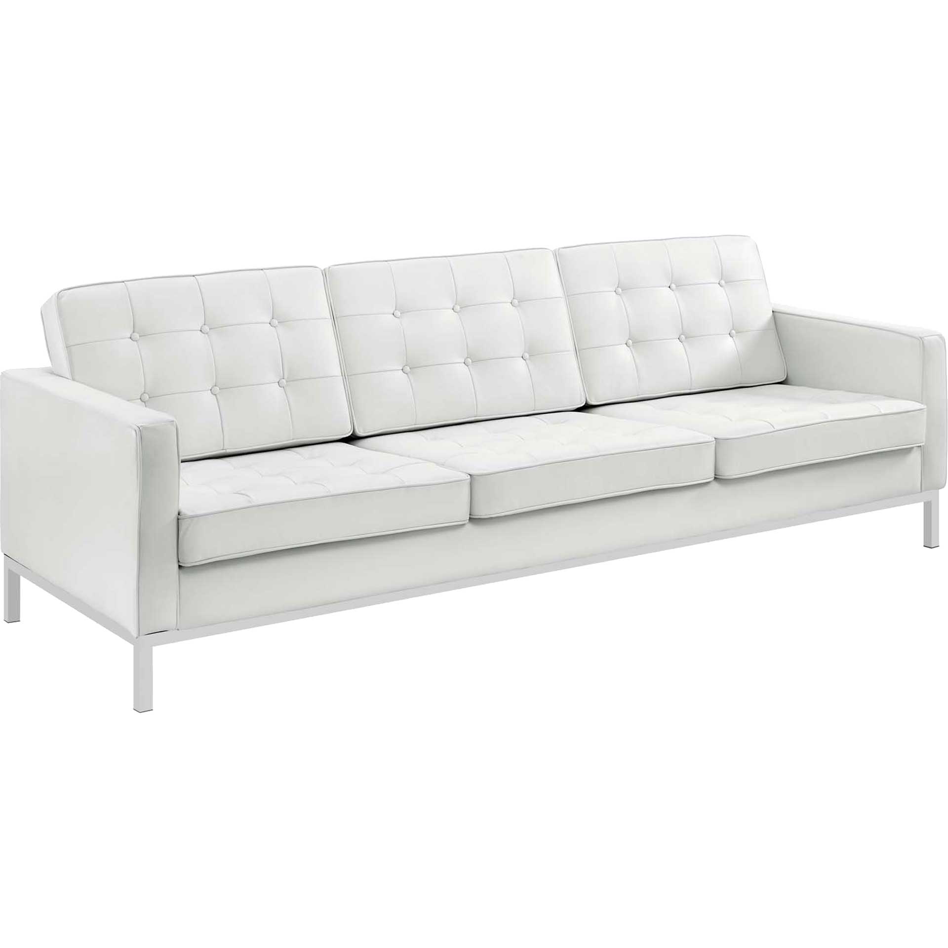 Lyte Leather Sofa Cream White