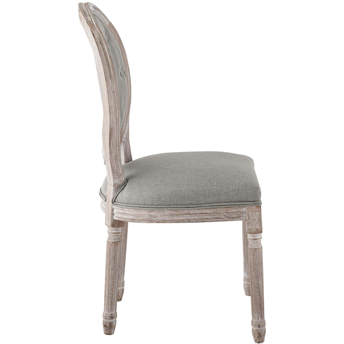 Arturo Fabric Side Chair Light Gray