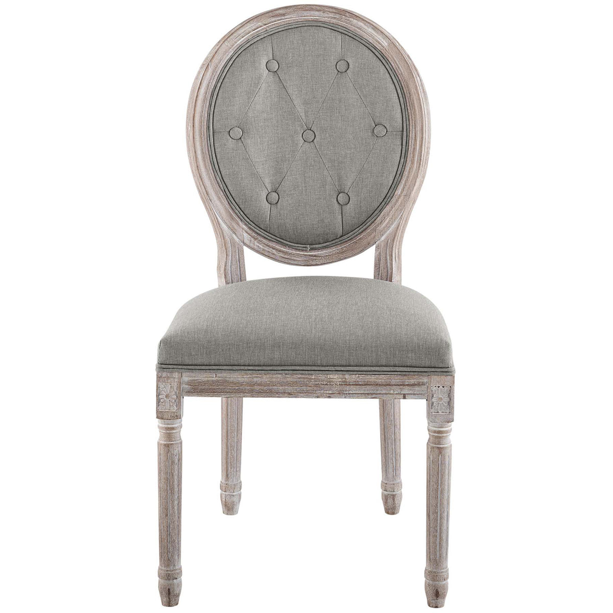 Arturo Fabric Side Chair Light Gray