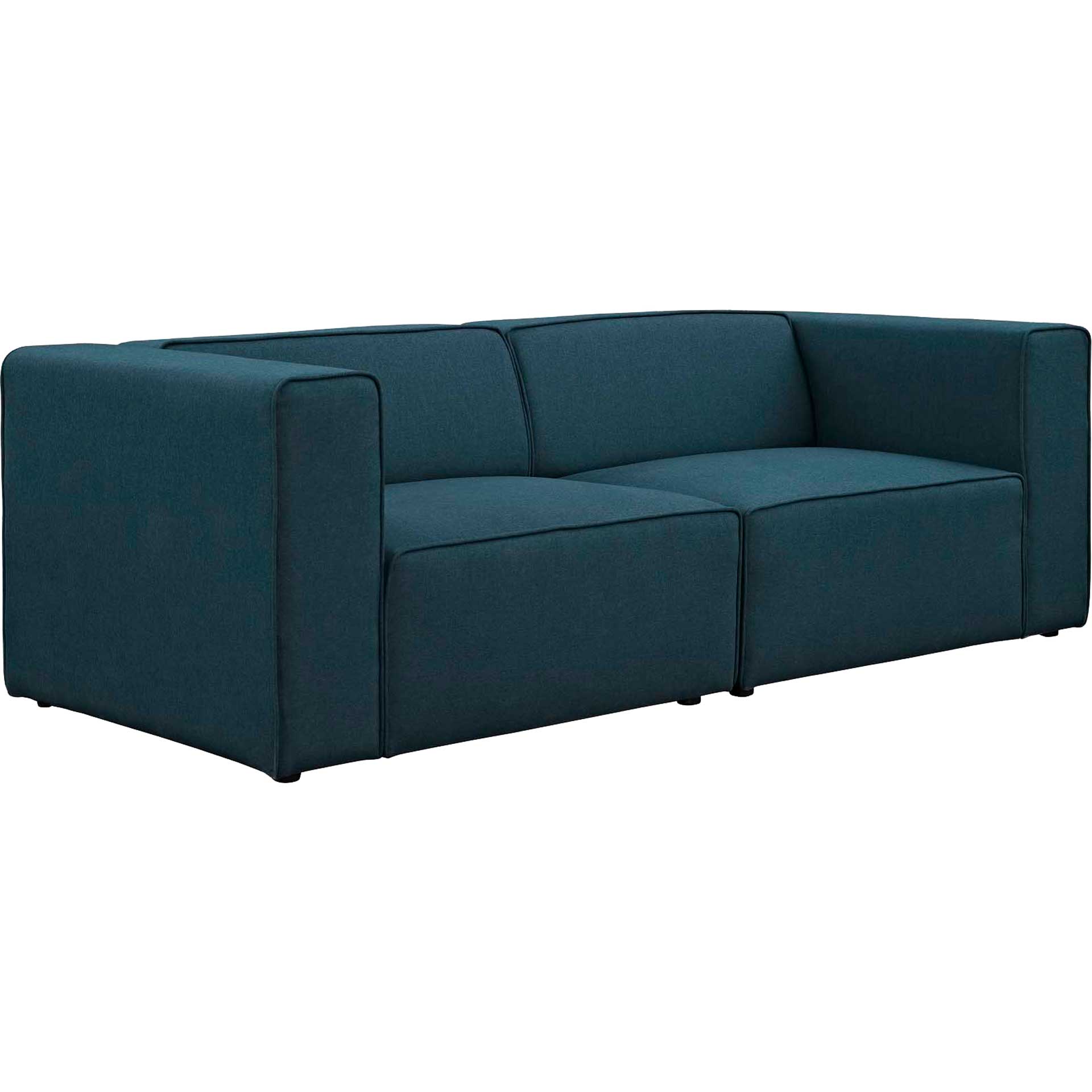 Maisie Fabric Loveseat Blue