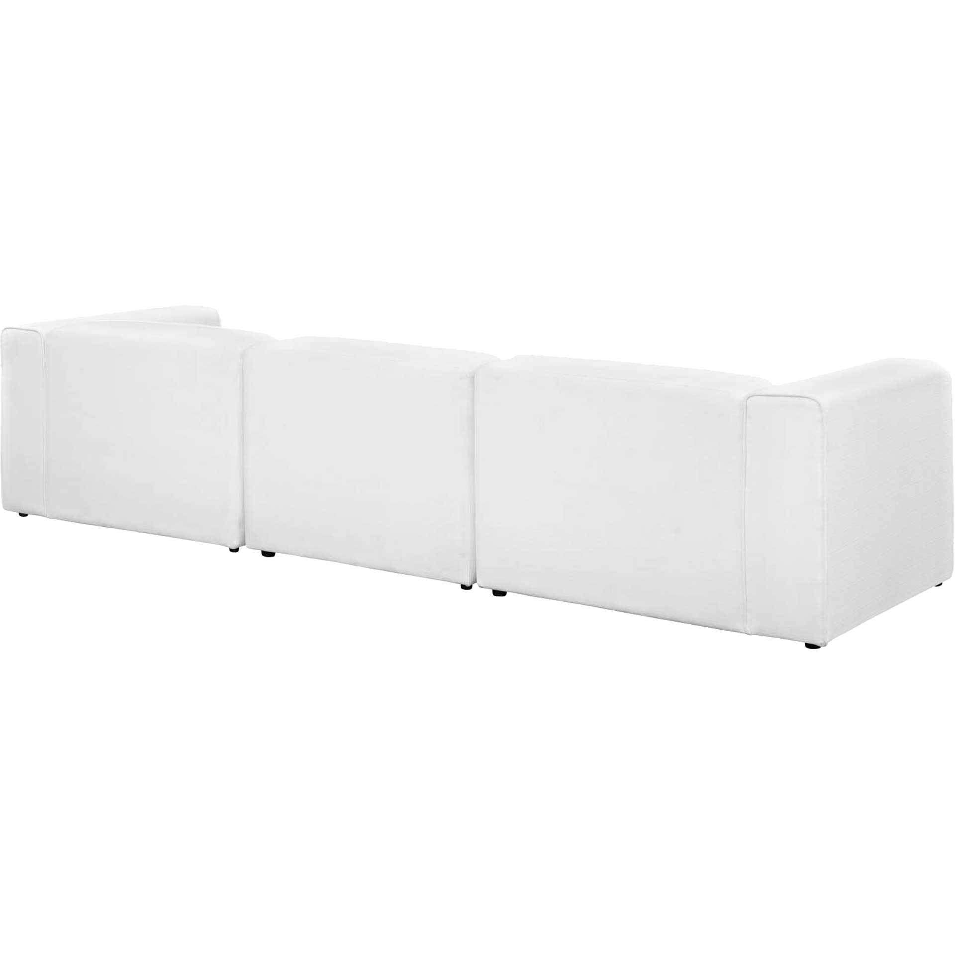 Maisie Fabric Sofa White