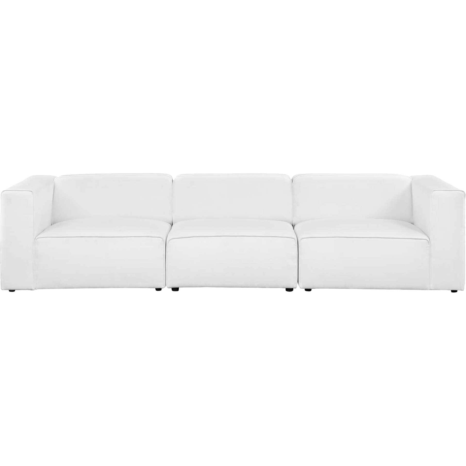 Maisie Fabric Sofa White