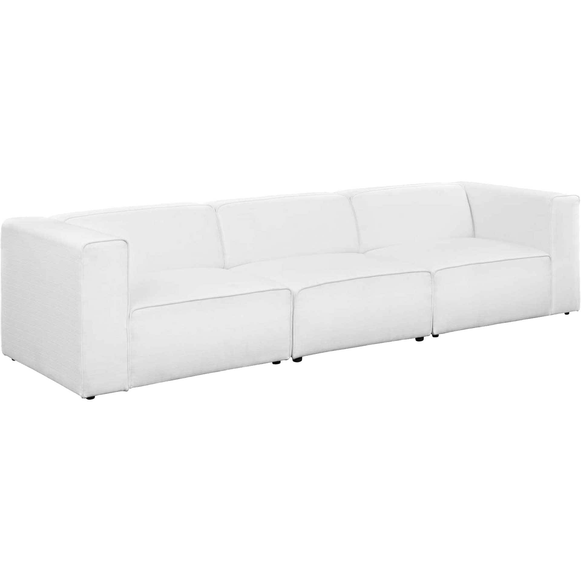 Maisie Fabric Sofa White