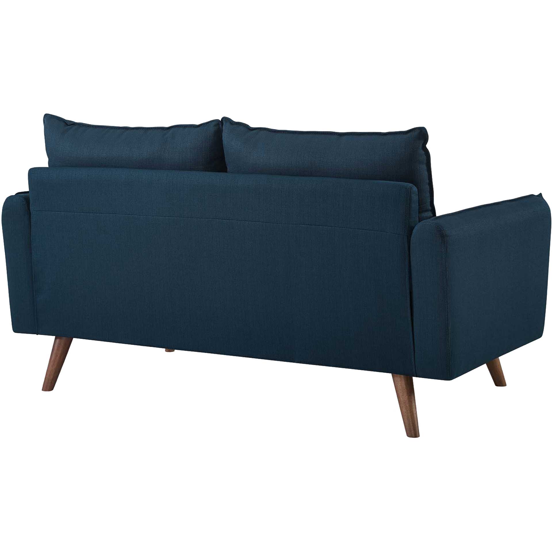 Raylee Upholstered Fabric Loveseat Azure