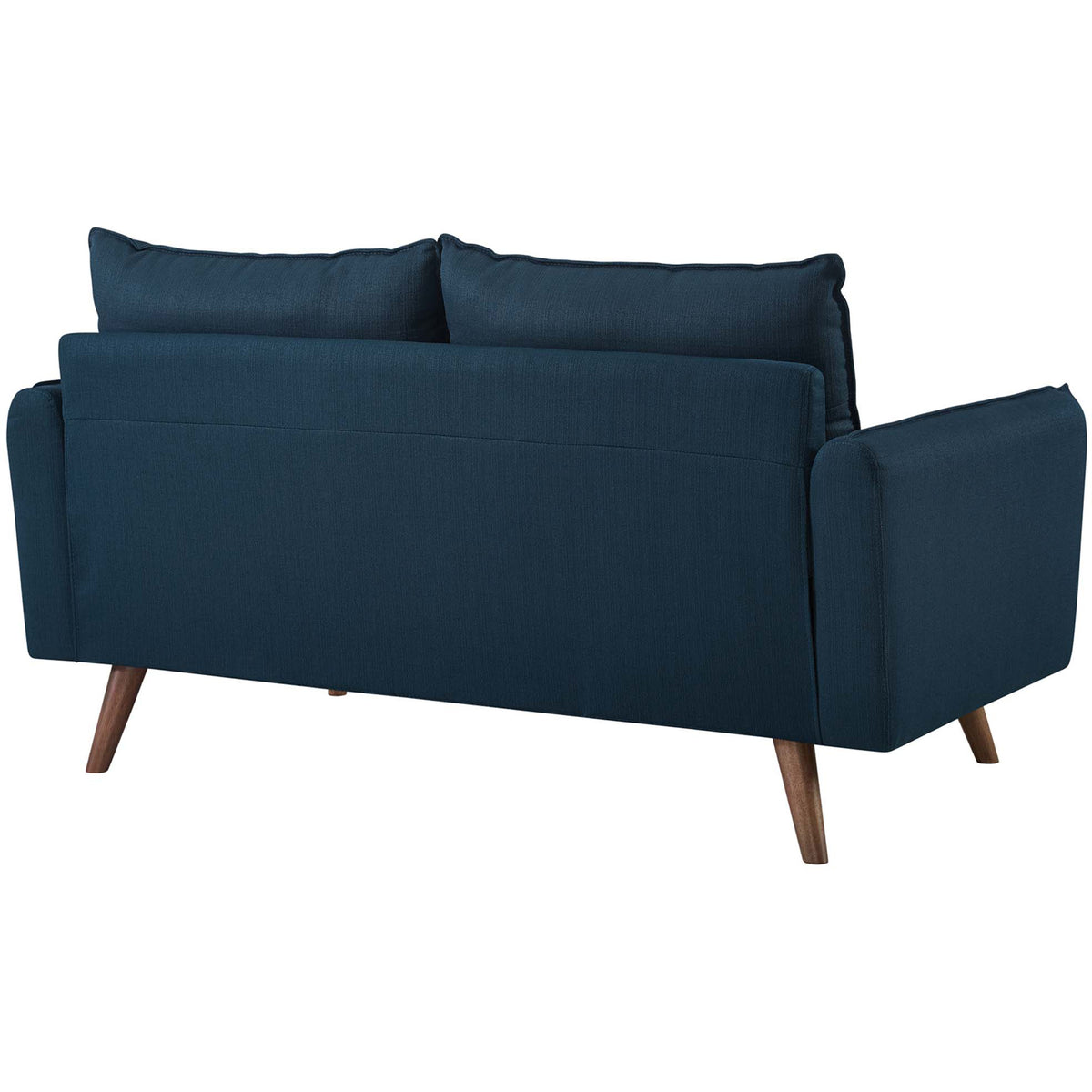 Raylee Upholstered Fabric Loveseat Azure