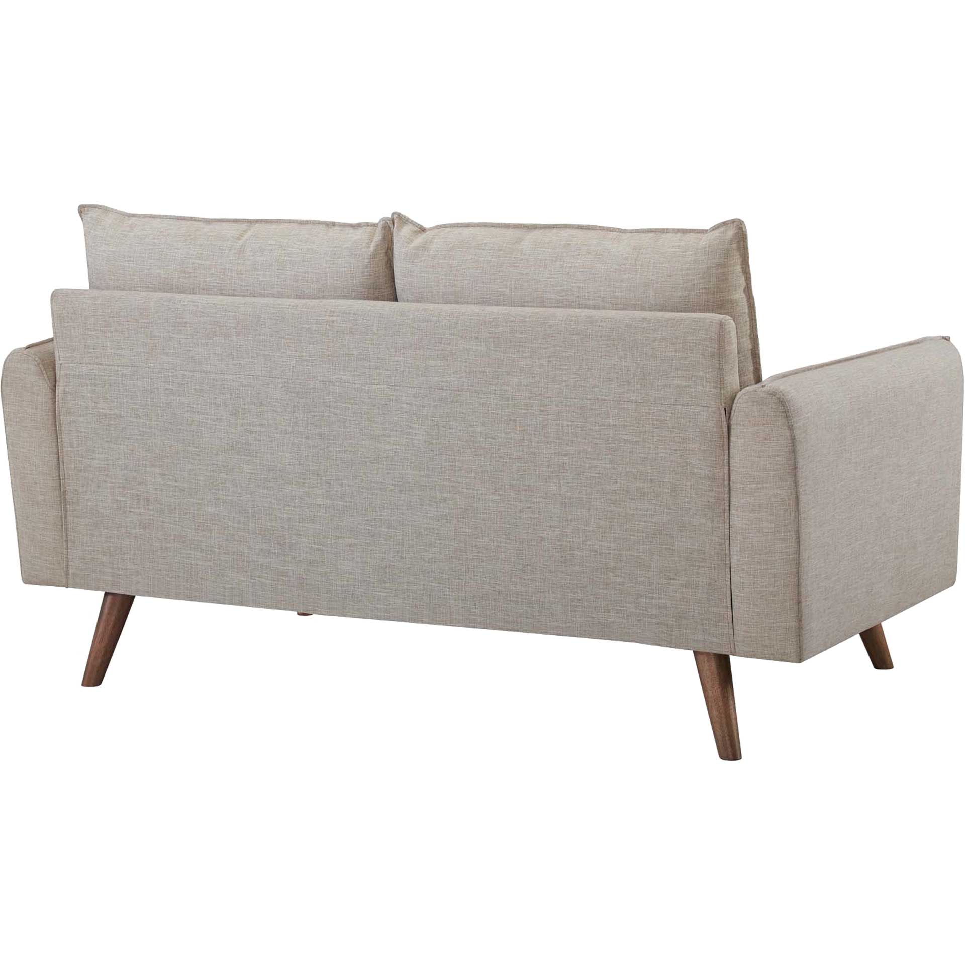 Raylee Upholstered Fabric Loveseat Beige