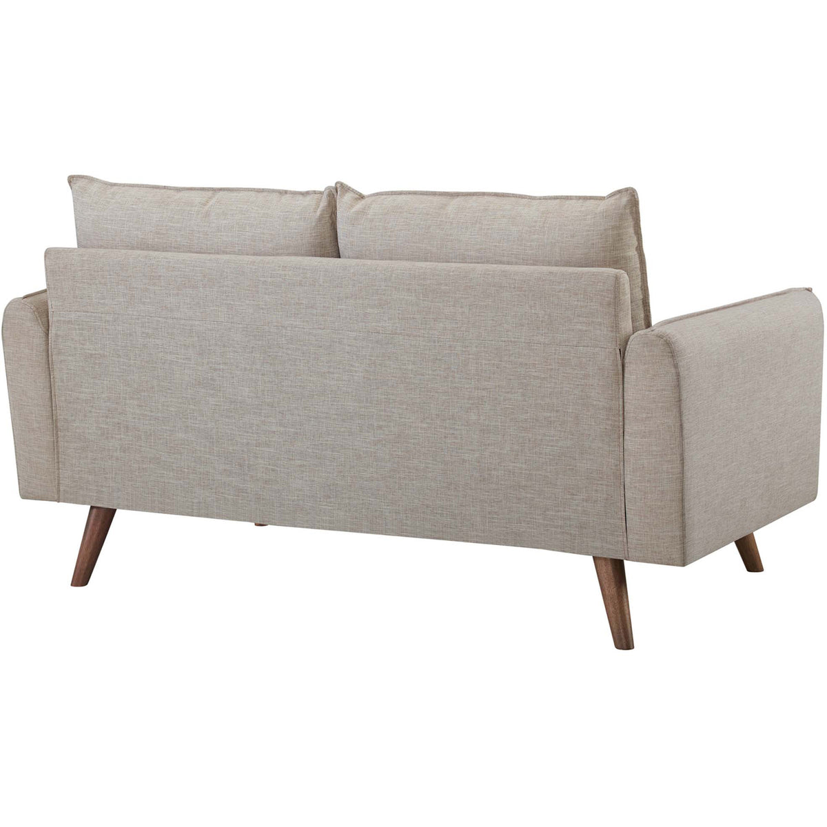 Raylee Upholstered Fabric Loveseat Beige