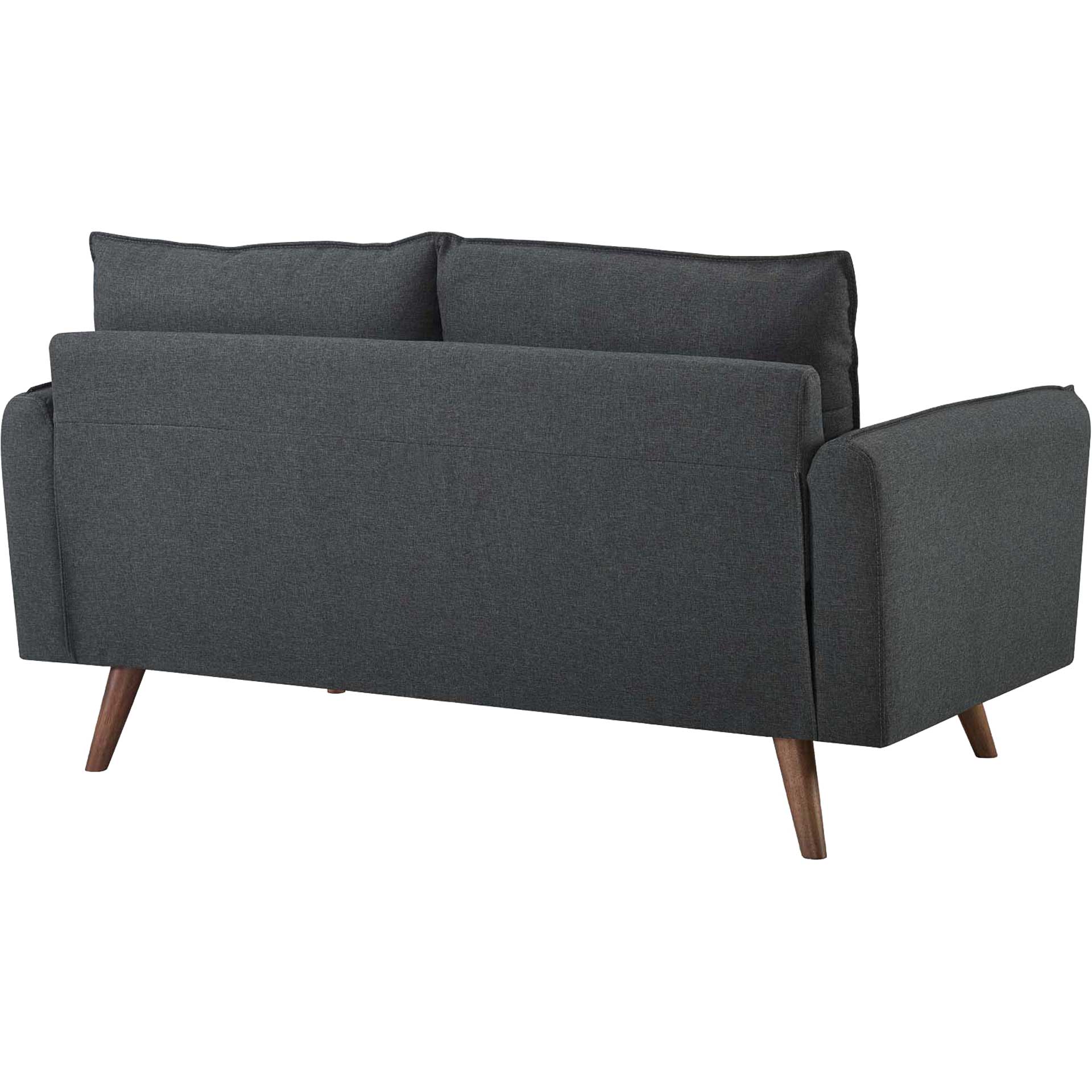 Raylee Upholstered Fabric Loveseat Gray