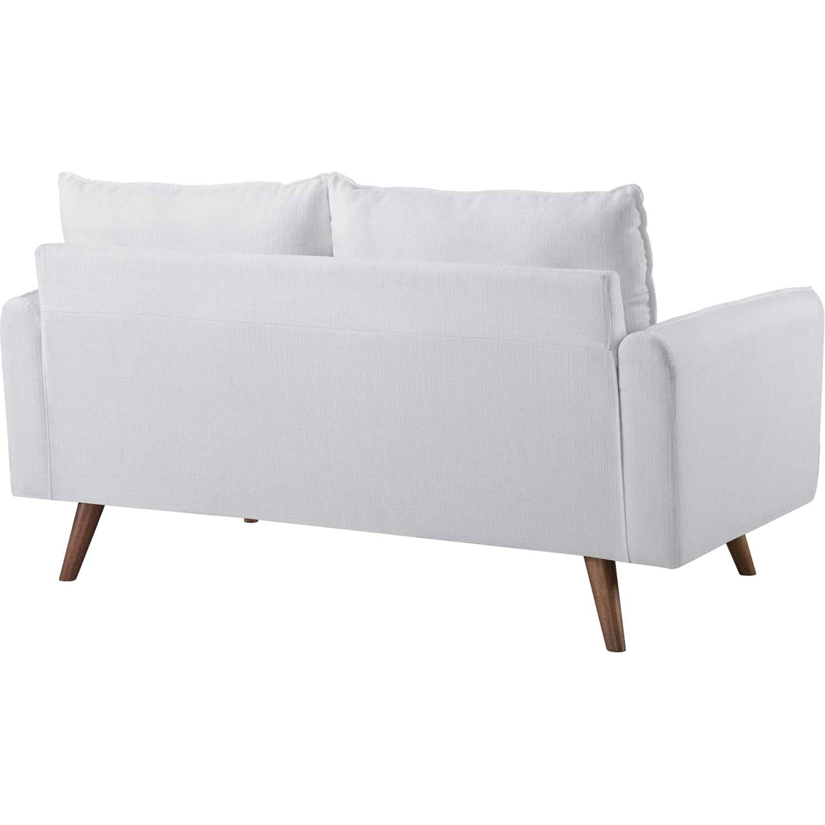 Raylee Upholstered Fabric Loveseat White