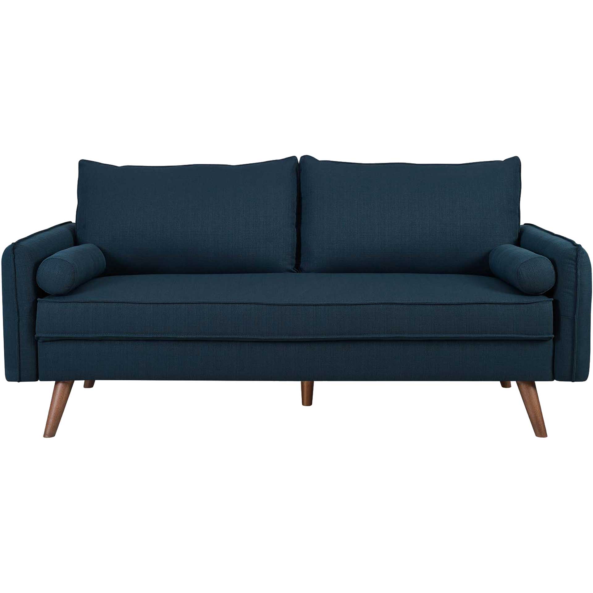 Raylee Upholstered Fabric Sofa Azure