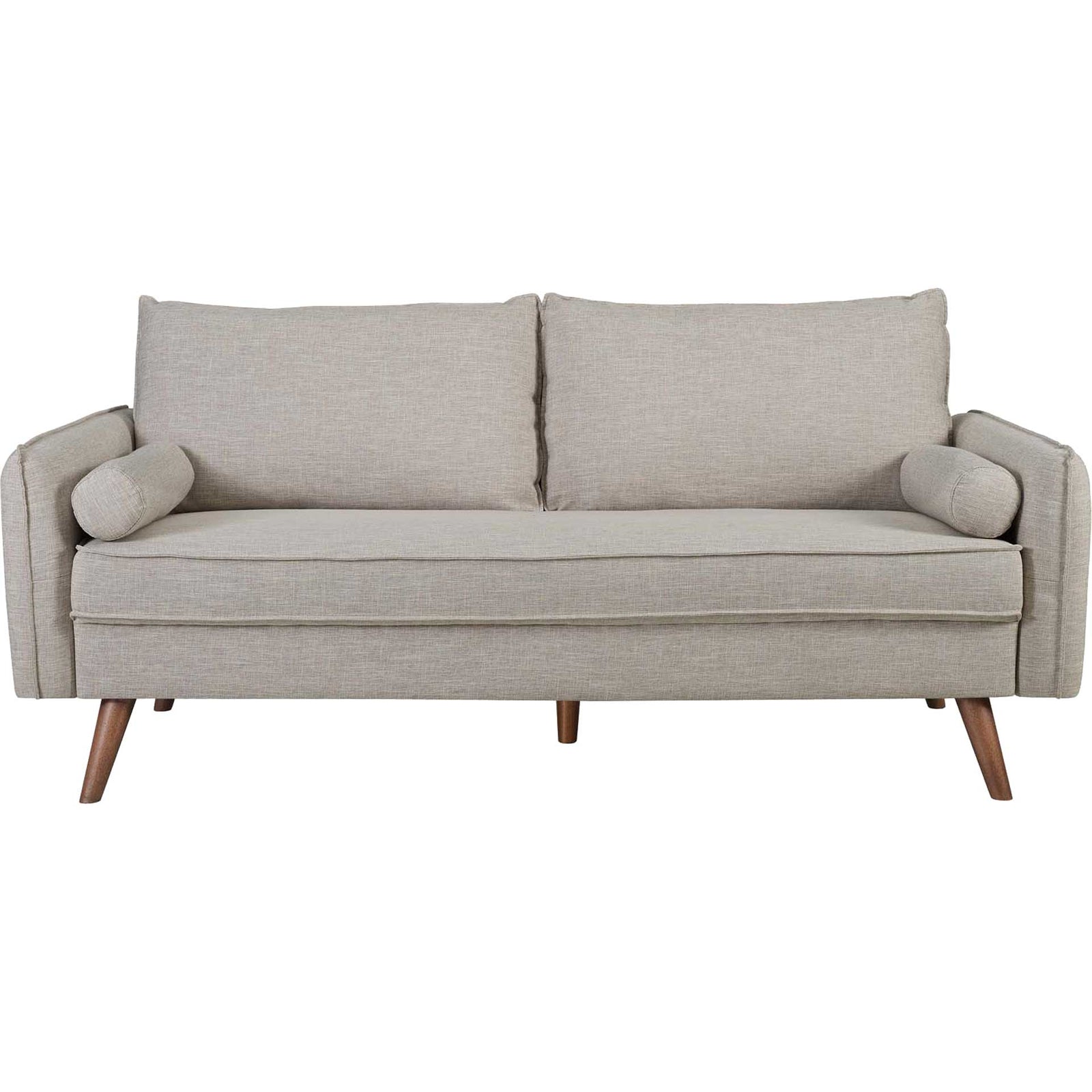 Raylee Upholstered Fabric Sofa Beige