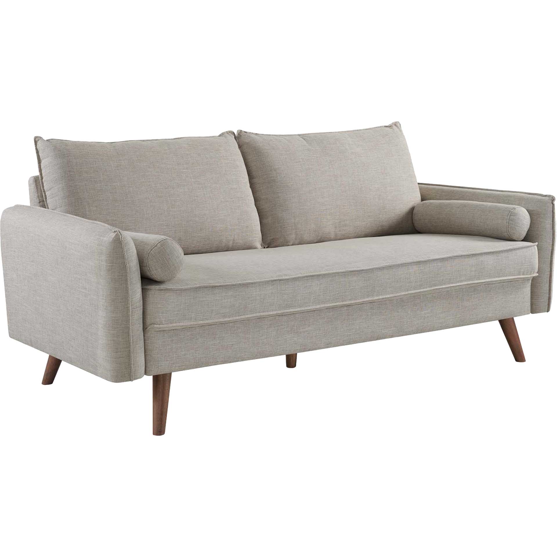 Raylee Upholstered Fabric Sofa Beige