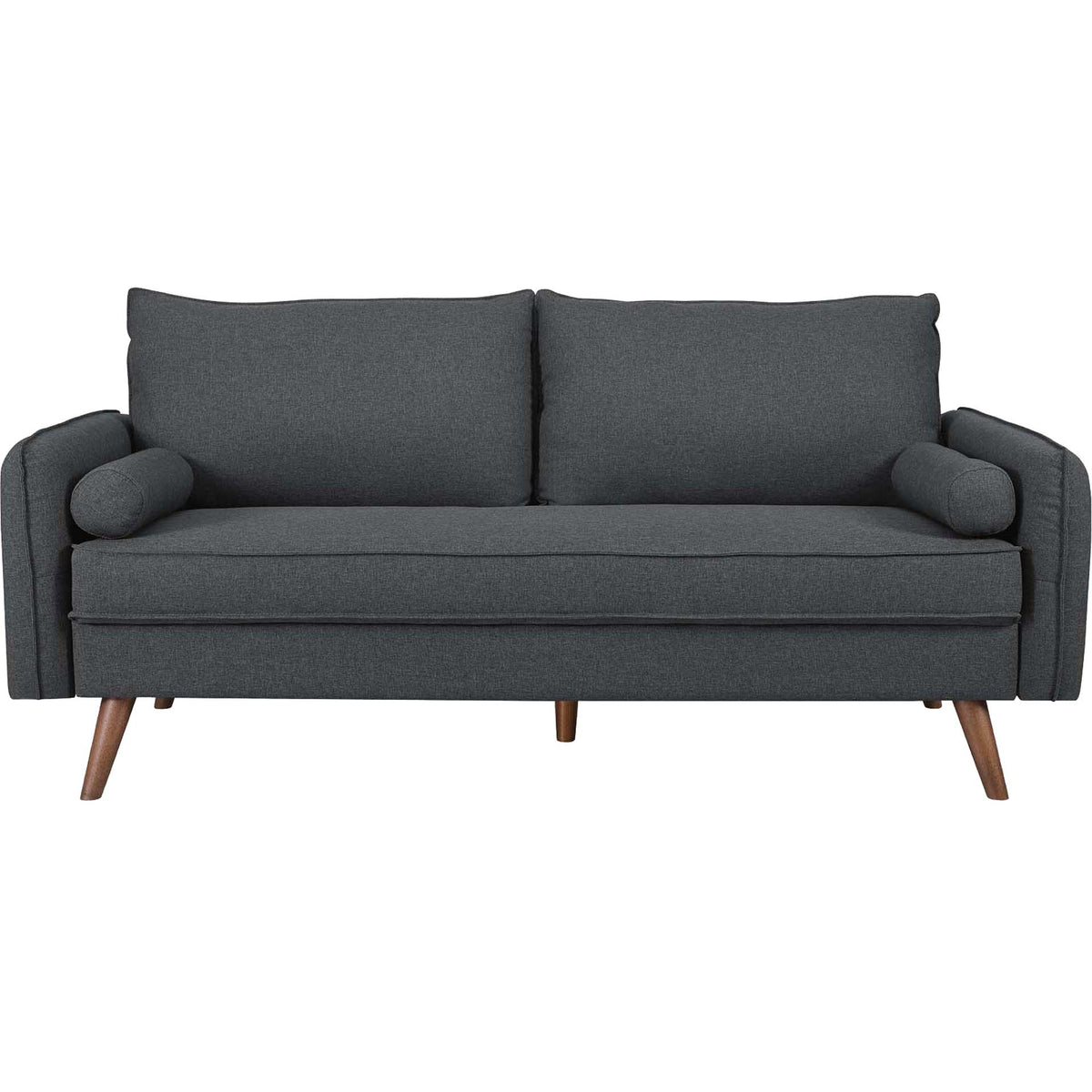 Raylee Upholstered Fabric Sofa Gray